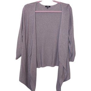 Beautiful Silver Metallic sparkly🌟 Apt 9 silver cardigan